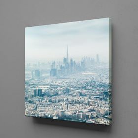 Technopa Buzlu Şehrin Güzelliği 70x70 cm Kanvas Tablo