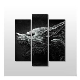 Technopa Canavar 129x140 cm Kanvas Tablo