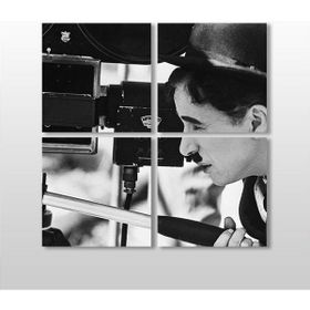 Technopa Charlie Chaplin 80x80 cm Kanvas Tablo
