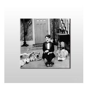 Technopa Charlie Chaplin 80x80 cm Kanvas Tablo