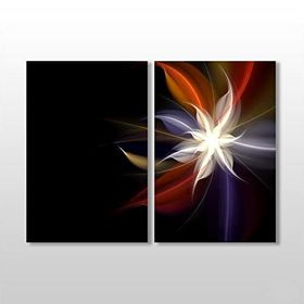 Technopa Çiçek Işık Süzmesi 120x110 cm Kanvas Tablo