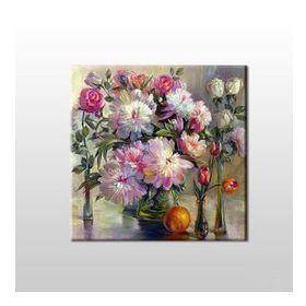 Technopa Çiçekler 100x100 cm Kanvas Tablo