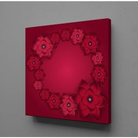 Technopa Çiçekler 130x130 cm Kanvas Tablo