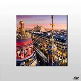 Technopa Çin Şehir Manzara 40x40 cm Kanvas Tablo