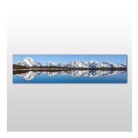 Technopa Dağ ve Göl 180x60 cm Kanvas Tablo
