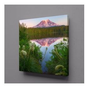 Technopa Dağın Denize Yansıması 130x130 cm Kanvas Tablo