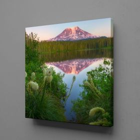 Technopa Dağın Denize Yansıması 70x70 cm Kanvas Tablo