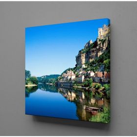 Technopa Dağın Suya Yansıması 110x110 cm Kanvas Tablo