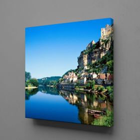 Technopa Dağın Suya Yansıması 60x60 cm Kanvas Tablo
