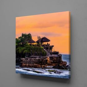 Technopa Dalgalar Arasında Butik Kafe 70x70 cm Kanvas Tablo