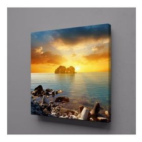 Technopa Deniz Ardı Gün Batımı 70x70 cm Kanvas Tablo