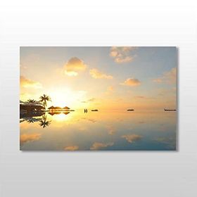 Technopa Deniz Gökyüzü 120x80 cm Kanvas Tablo