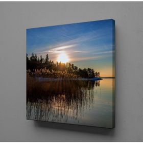 Technopa Deniz Gün Doğumu 80x80 cm Kanvas Tablo