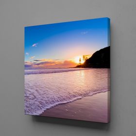 Technopa Deniz Güneş 25x25 cm Kanvas Tablo