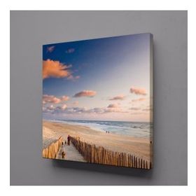 Technopa Deniz Kum Manzarası 25x25 cm Kanvas Tablo