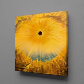 Technopa Deniz Üzerine Doğan Güneş 90x90 cm Kanvas Tablo