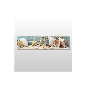 Technopa Deniz Yıldızı ve Deniz Kabuğu 180x60 cm Kanvas Tablo