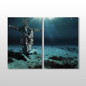 Technopa Denizaltı Korkuluk 120x110 cm Kanvas Tablo