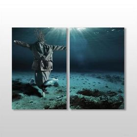 Technopa Denizaltı Korkuluk 70x60 cm Kanvas Tablo