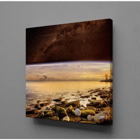 Technopa Denizdeki Taşlar 130x130 cm Kanvas Tablo