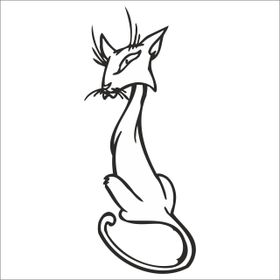 Technopa DERSTV773 160cm Kedi Folyo Sticker