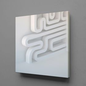 Technopa Desen 110x110 cm Kanvas Tablo