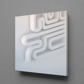 Technopa Desen 80x80 cm Kanvas Tablo