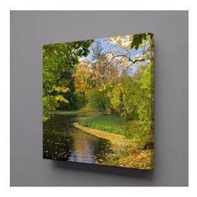 Technopa Dökülen Yapraklar 50x50 cm Kanvas Tablo