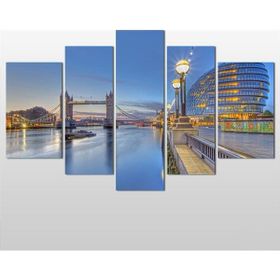 Technopa Dubai Bina ve Deniz 208x120 cm Kanvas Tablo