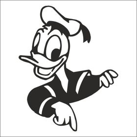 Technopa Duck 40 cm Folyo Duvar Stickerı
