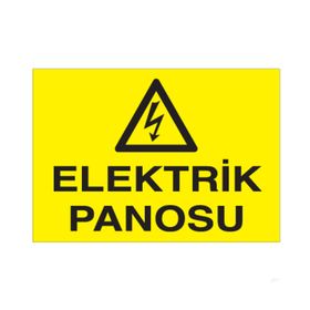 Technopa Elektrik Panosu Uyarı Levhası