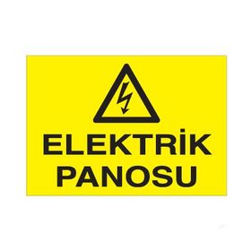 Technopa Elektrik Panosu Uyarı Levhası