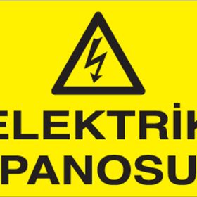 Technopa Elektrik Panosu Uyarı Levhası