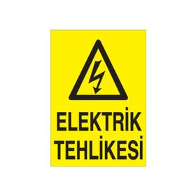 Technopa Elektrik Tehlikesi Uyarı Levhası