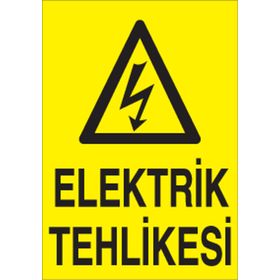 Technopa Elektrik Tehlikesi Uyarı Levhası