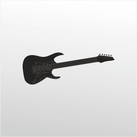 Technopa Elektro Gitar 70 cm Folyo Duvar Stickerı