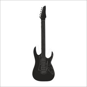 Technopa Elektro Gitar 80 cm Folyo Duvar Stickerı