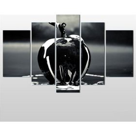 Technopa Elma Siyah 208x120 cm Kanvas Tablo