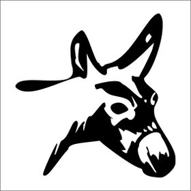 Technopa Eşek 50 cm Folyo Duvar Stickerı