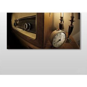 Technopa Eski Radyo 100x50 cm Kanvas Tablo