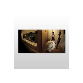 Technopa Eski Radyo 160x80 cm Kanvas Tablo
