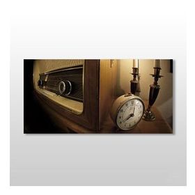 Technopa Eski Radyo 180x90 cm Kanvas Tablo