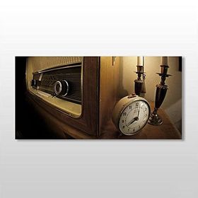Technopa Eski Radyo 180x90 cm Kanvas Tablo