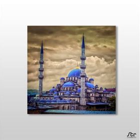 Technopa Fatih Camii 110x110 cm Kanvas Tablo