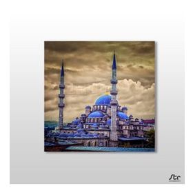 Technopa Fatih Camii 90x90 cm Kanvas Tablo