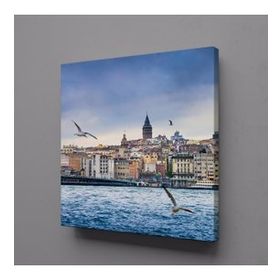 Technopa Galata Kulesi 60x60 cm Kanvas Tablo