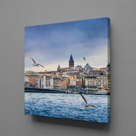Technopa Galata Kulesi 90x90 cm Kanvas Tablo