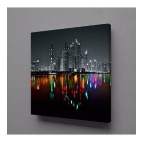 Technopa Gecenin Yansıması 120x120 cm Kanvas Tablo