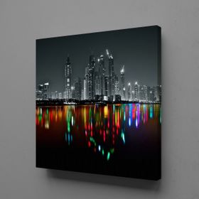 Technopa Gecenin Yansıması 25x25 cm Kanvas Tablo