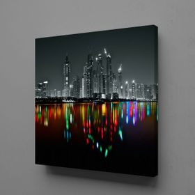 Technopa Gecenin Yansıması 30x30 cm Kanvas Tablo